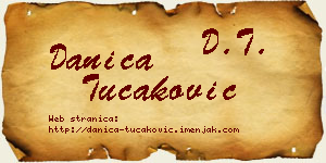 Danica Tucaković vizit kartica